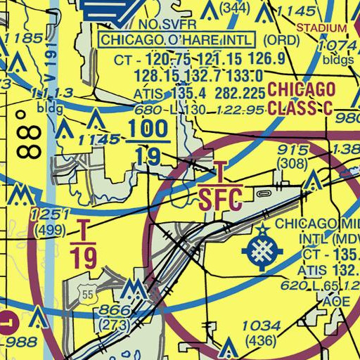 FAA VFR chart of McCormick Woods, IL