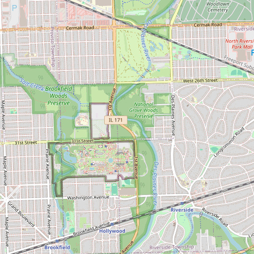 OpenStreetMap map of McCormick Woods, IL