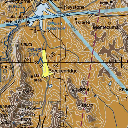 FAA VFR chart of Lincoln Park, CO