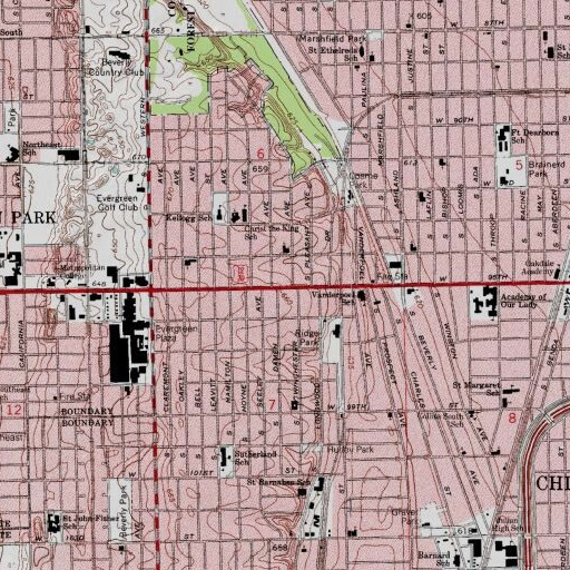 USGS 24K topo map of Multi-Media Educational Center, IL