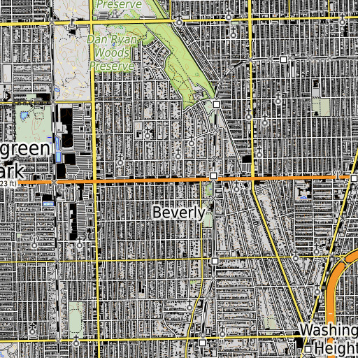 OpenTopoMap map of Multi-Media Educational Center, IL