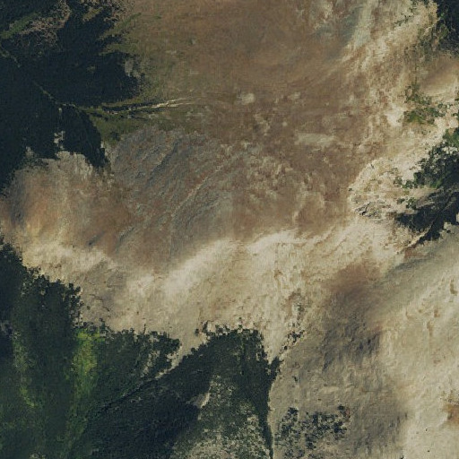 Aerial imagery of Mount Logan, CO