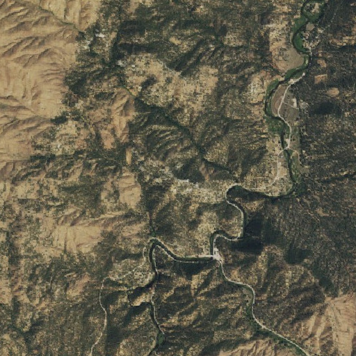 Aerial imagery of Skull Rock, CO