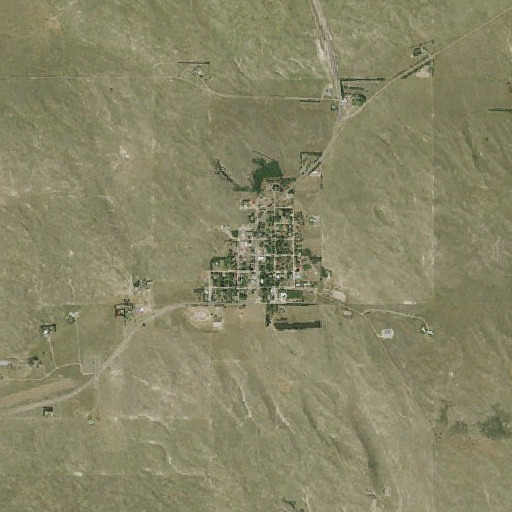 Aerial imagery of Arthur County Library, NE