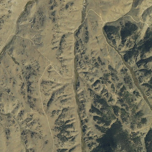 Aerial imagery of Inbetween Gulch, CO