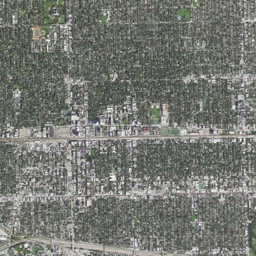 Aerial imagery of Scoville Square, IL