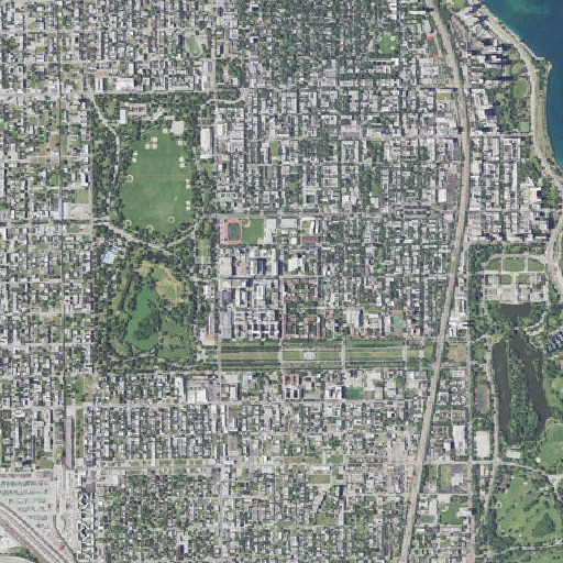 Aerial imagery of Snell Hall, IL