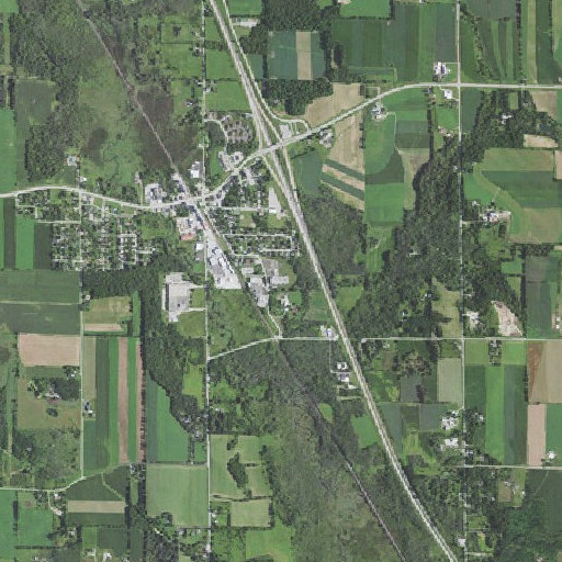 Aerial imagery of Allenton Elementary School, WI