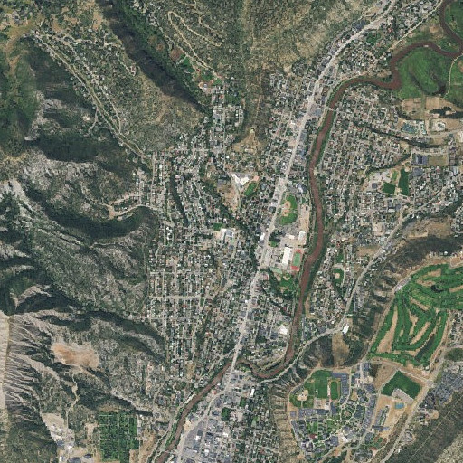 Aerial imagery of Needham School, CO