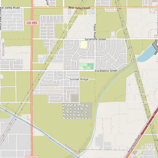 OpenStreetMap map of Sunset Ridge, CA