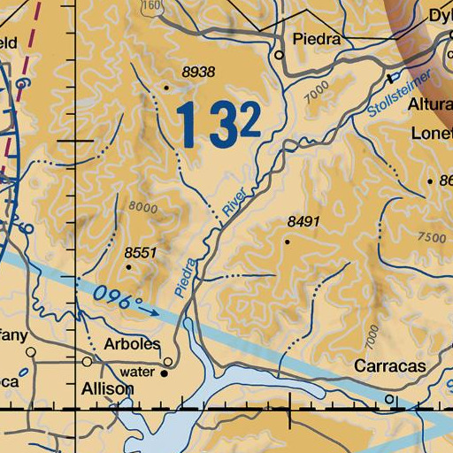 FAA VFR chart of Ignacio Creek, CO