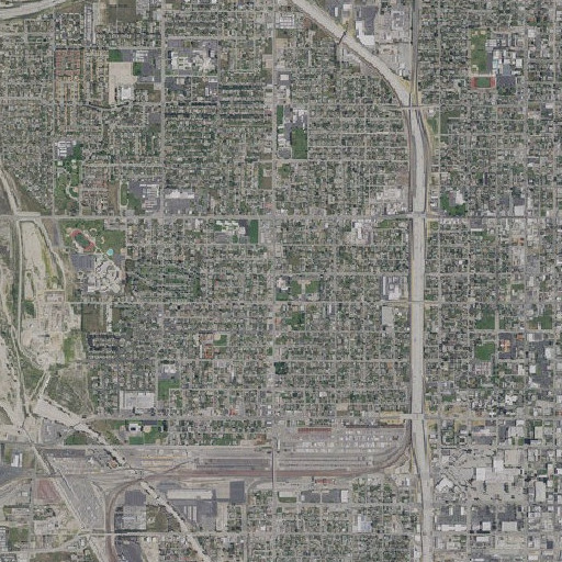 Aerial imagery of Mount Vernon Elementary School, CA