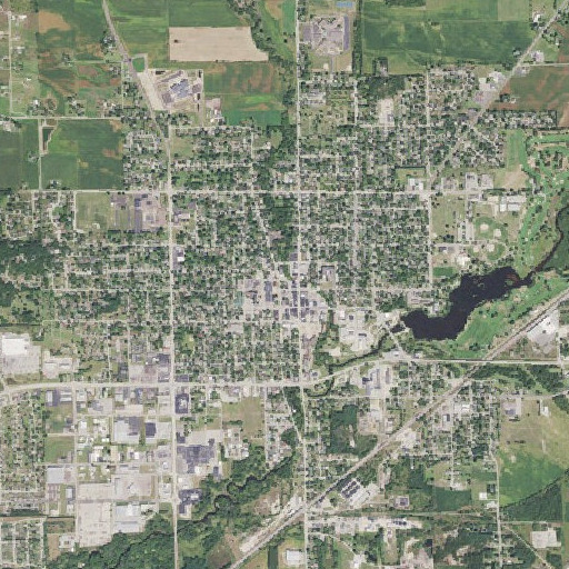 Aerial imagery of Sparta Free Library, WI