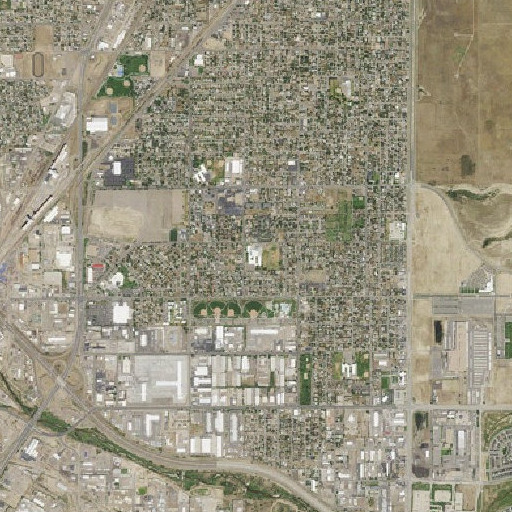Aerial imagery of Kearney Middle School, CO
