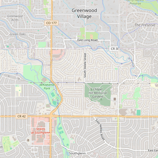 OpenStreetMap map of Peabody Elementary School, CO