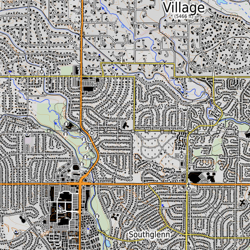 OpenTopoMap map of Peabody Elementary School, CO