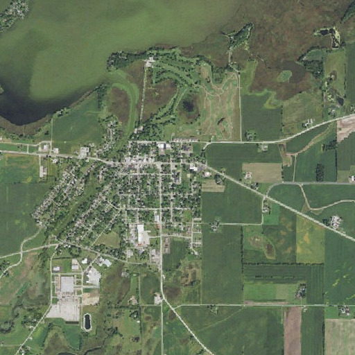 Aerial imagery of Fox Lake Elementary School, WI