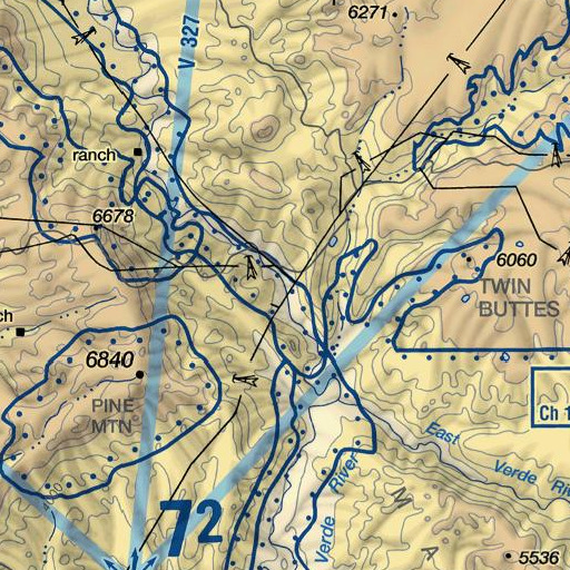 FAA VFR chart of Childs Rapid, AZ