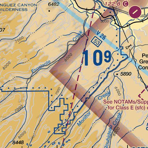 FAA VFR chart of Black Point Draw, CO
