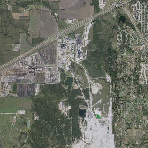 Aerial imagery of Cement Plant Dam, TX