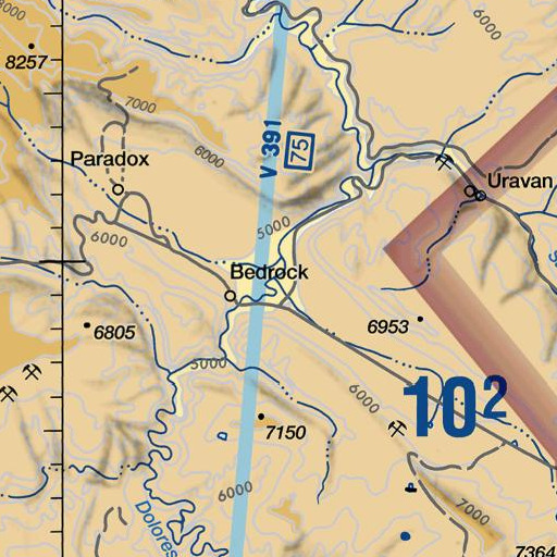 FAA VFR chart of Paradox Valley, CO