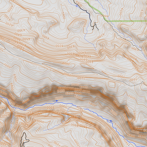 OpenTopoMap map of Hog Trough, CO