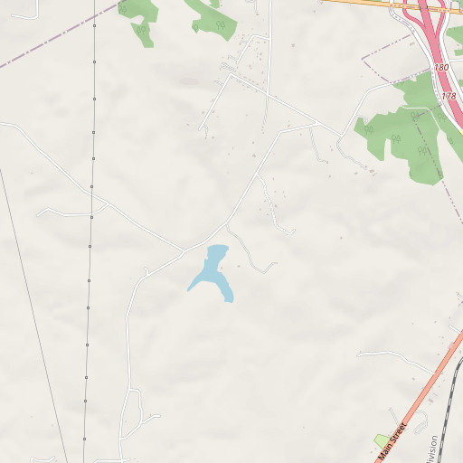 OpenStreetMap map of Whitaker Dam, TX
