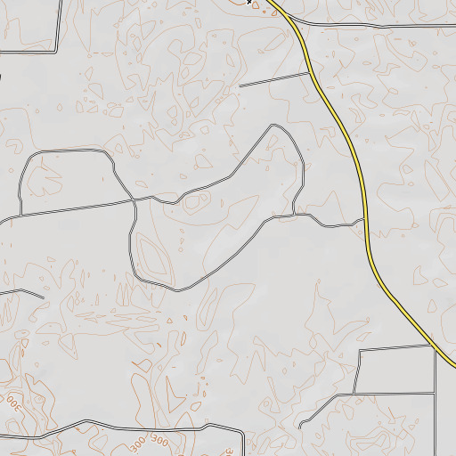 OpenTopoMap map of Key Lake Dam, TX