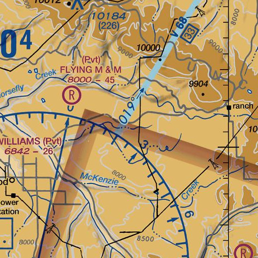 FAA VFR chart of Clay Creek Spring, CO