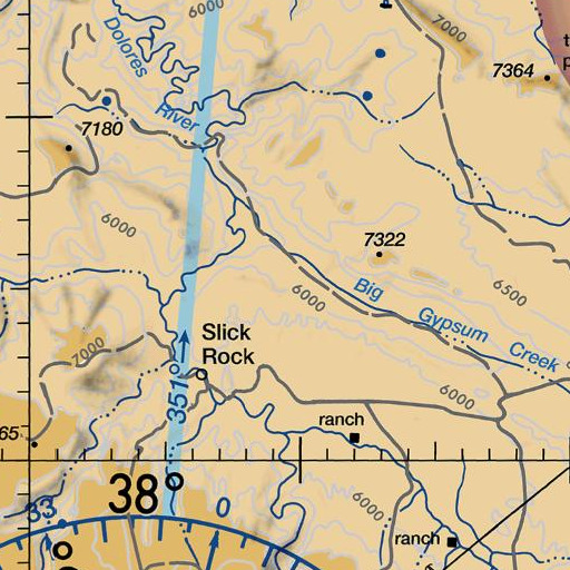 FAA VFR chart of Uncle Sam Mine, CO
