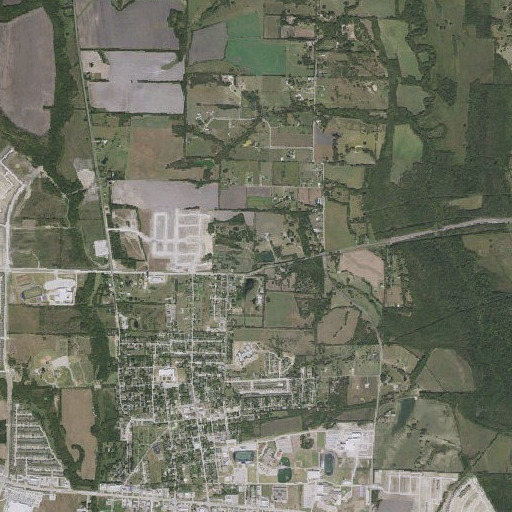Aerial imagery of Pierce Pond Dam, TX