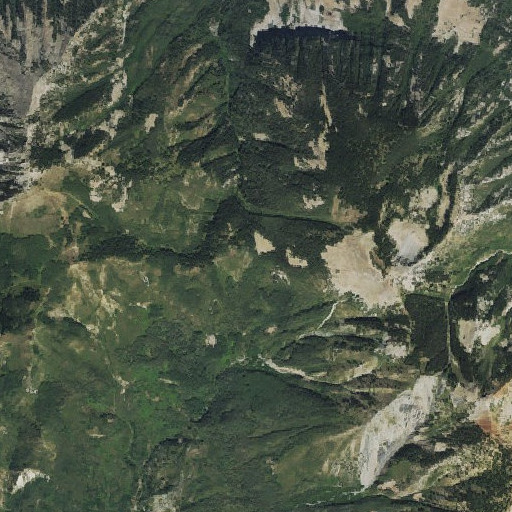 Aerial imagery of Inter-Ocean Pass, CO