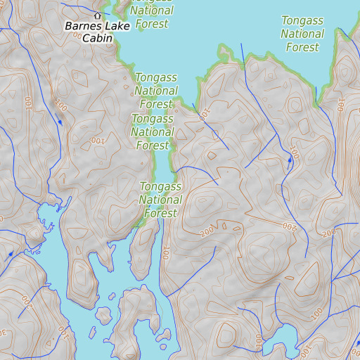 OpenTopoMap map of Deadmans Riffle, AK