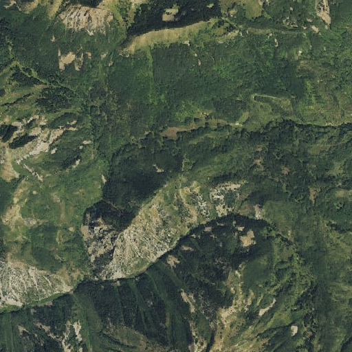 Aerial imagery of Three Knobs, CO