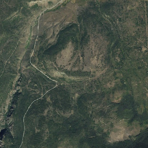 Aerial imagery of Flatiron, CO