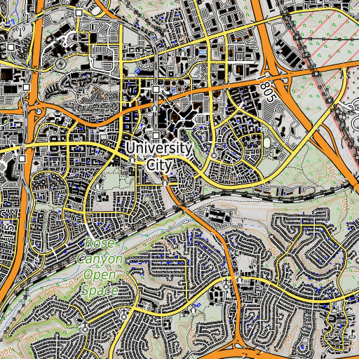 OpenTopoMap map of Doyle Elementary School, CA