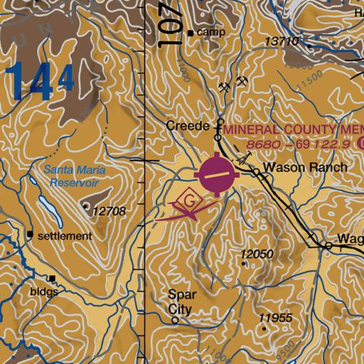 FAA VFR chart of Shallow Creek, CO
