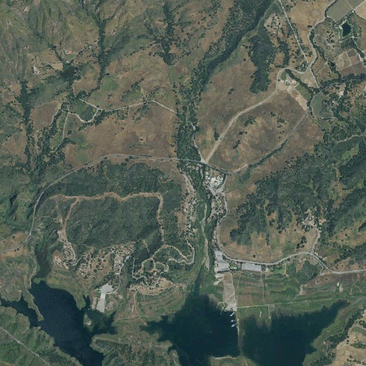 Aerial imagery of Camp E, CA
