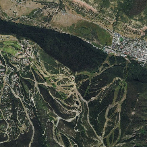 Aerial imagery of Coonskin Mountain, CO