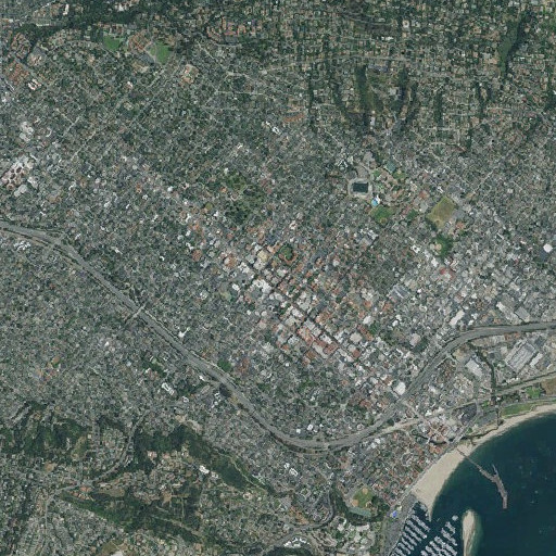 Aerial imagery of La Arcadia Building, CA