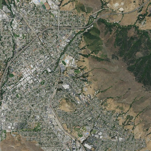 Aerial imagery of Laureate Elementary School, CA