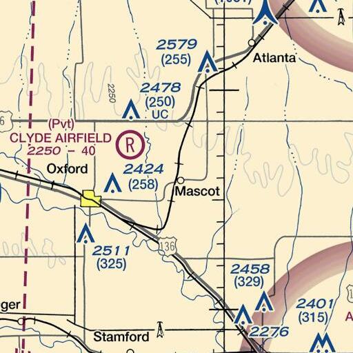 FAA VFR chart of Mascot, NE