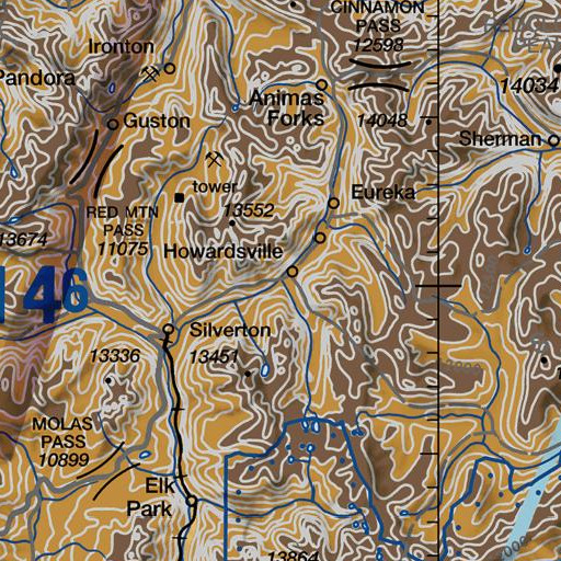 FAA VFR chart of Hematite Gulch, CO