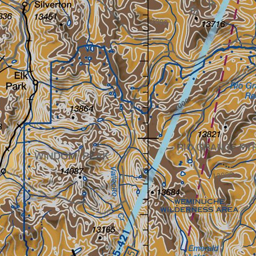 FAA VFR chart of Trinity Creek, CO