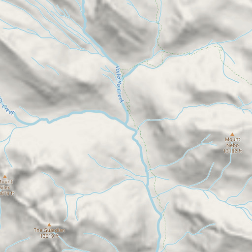 OpenStreetMap map of Trinity Creek, CO