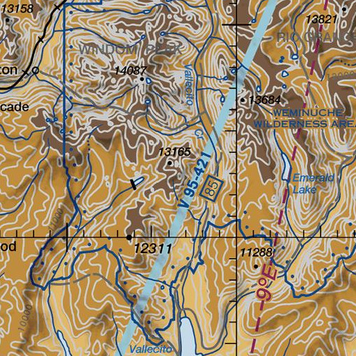 FAA VFR chart of Sheep Mountain, CO