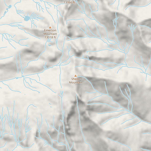 OpenStreetMap map of Sheep Mountain, CO