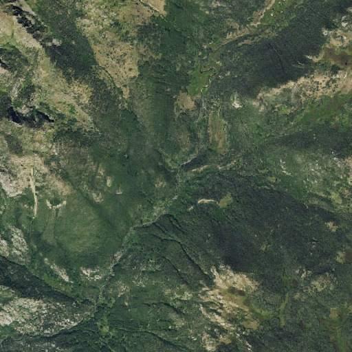 Aerial imagery of Pope Creek, CO