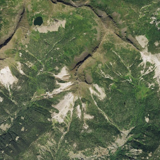 Aerial imagery of Cimarrona Peak, CO