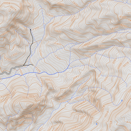 OpenTopoMap map of Comerer Ranch, CO